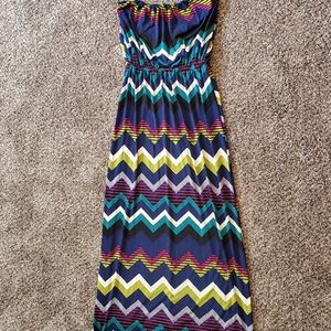 Chevron Maxi Dress